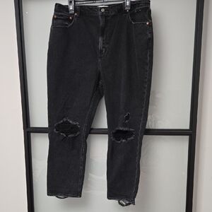 ABERCROMBIE & FITCH BLACK JEANS. SZ 34/18